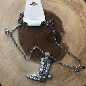 Paris collection boot necklace