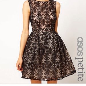 ASOS petite cut out back dress