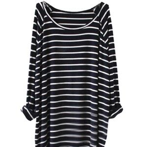 Black & White Striped Sweater