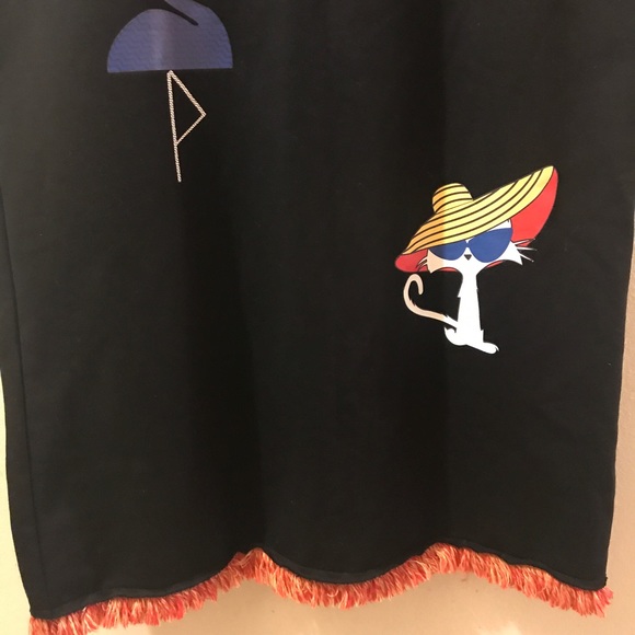 KARL LAGERFELD Tropical dress (sz Large) New Cute - Picture 5 of 8