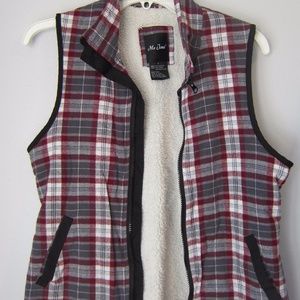 Sherpa lined vest, like new condition
