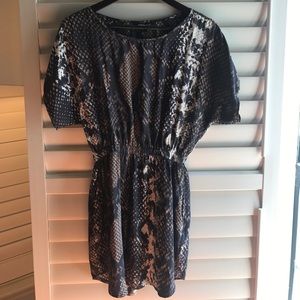 Express Snakeskin Tunic Dress