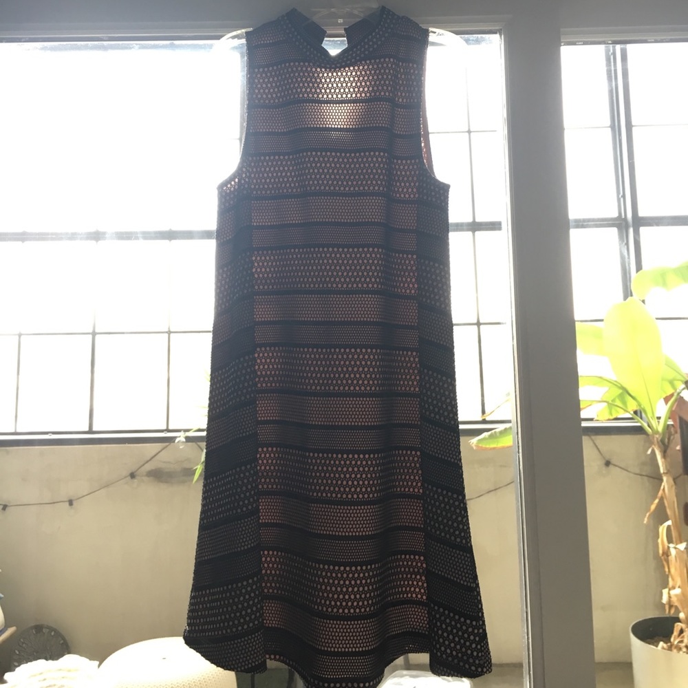 Black and cream holiday dress