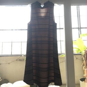 Black and cream holiday dress