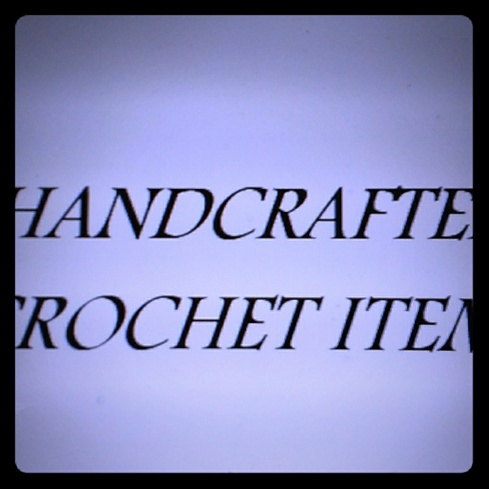 Hand Crafted Crochet Department