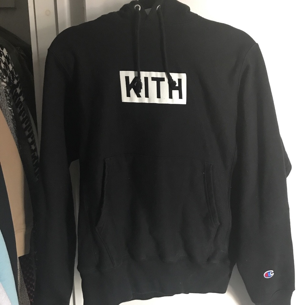 Limited Edition Kith x Champion Black Hoodie