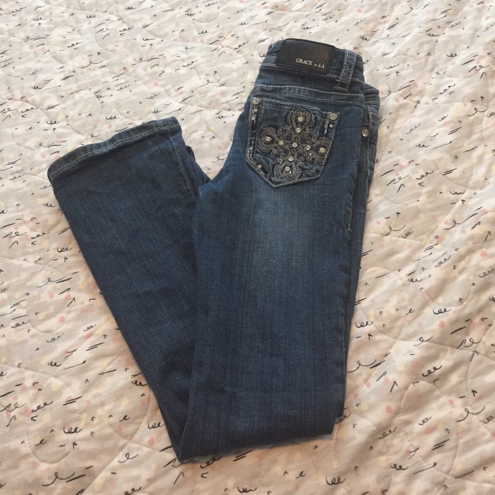 Girls Grace in L.A embellished jeans
