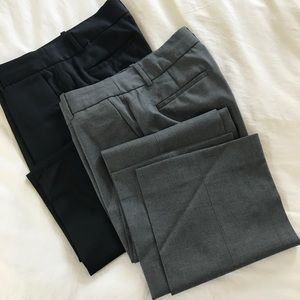 J. crew super 120s city fit size 4T pants (black)