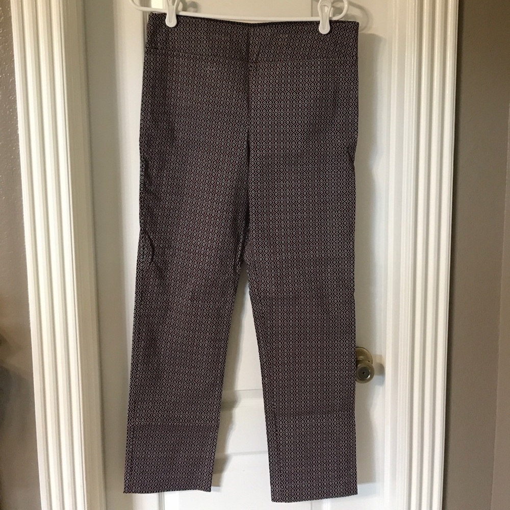 Navy, burgundy and white leggings New without tags