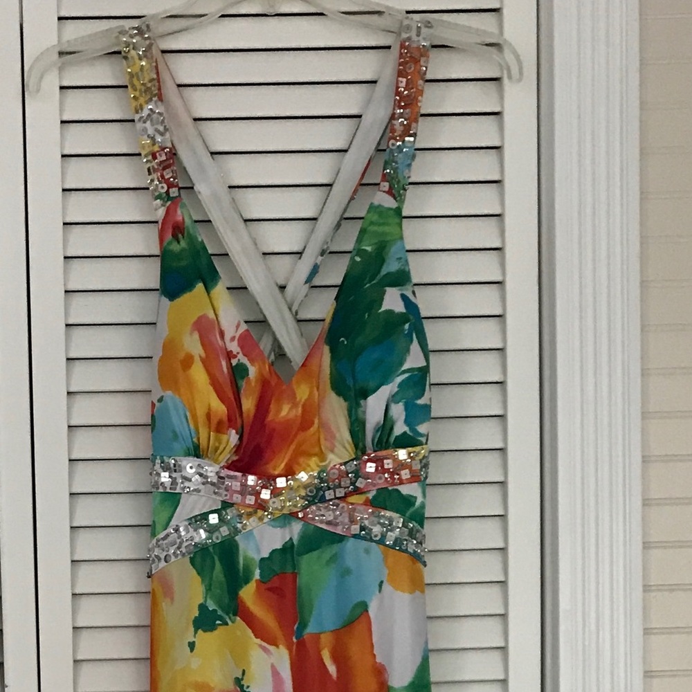 Long floral dress