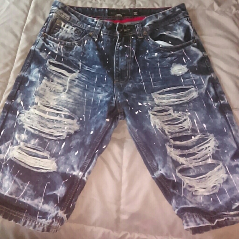 Denim shorts