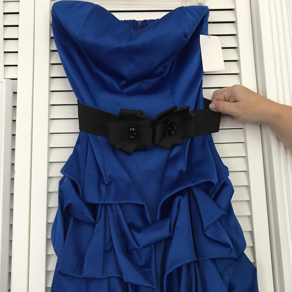 Royal blue cocktail dress