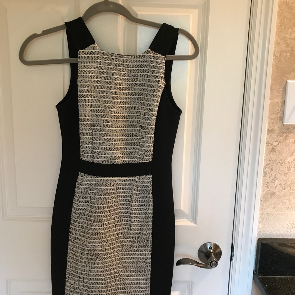 BCBGeneration tweed-front mini dress