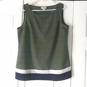 LOFT boat neck sleeveless top