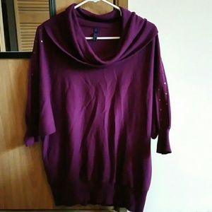 Beautiful eggplant sweater!