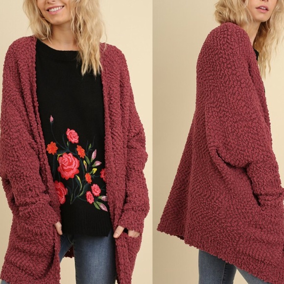 NWT oversized cardigan boucle sweater coat - Picture 2 of 4