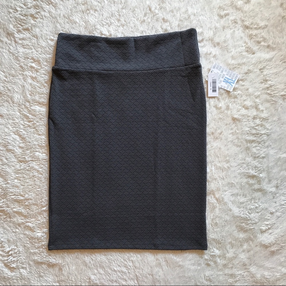 NWT Gray LuLaRoe Cassie Skirt