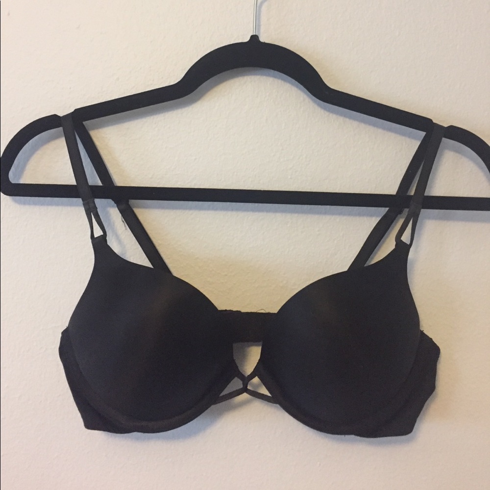 Victoria's Secret black Miraculous Plunge bra