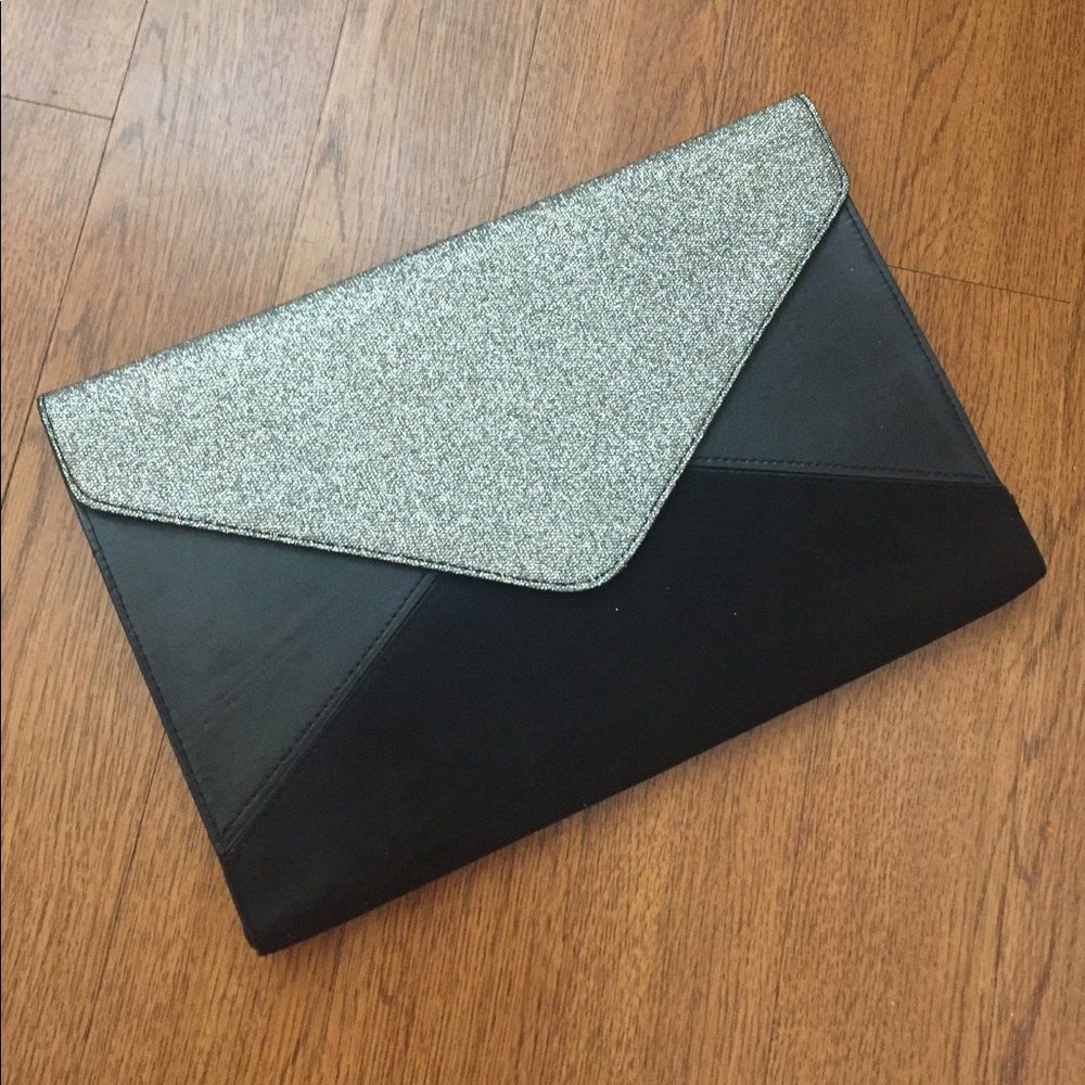 Large black clutch- classy with a bit of sparkle!