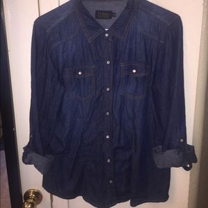 chambray button down