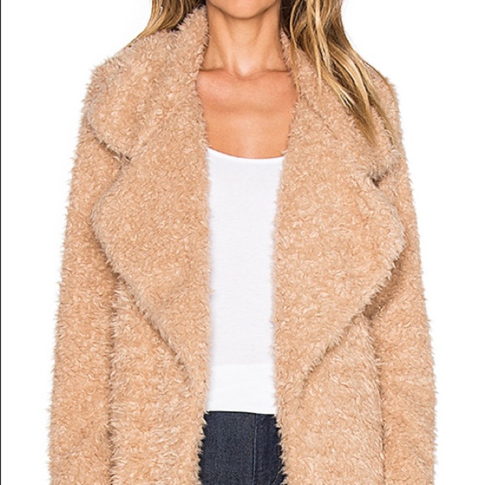 The ldrs Furry Coat in Natural