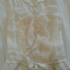 Hollister ruffle tank top size xs