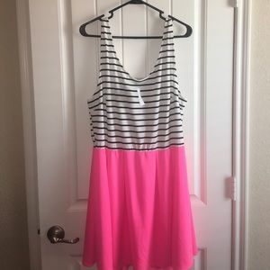 Pink + Stripped Dress