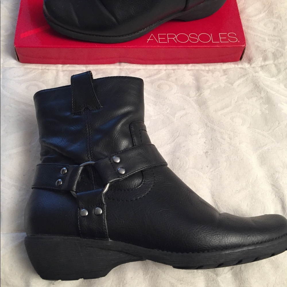 Black ankle boots