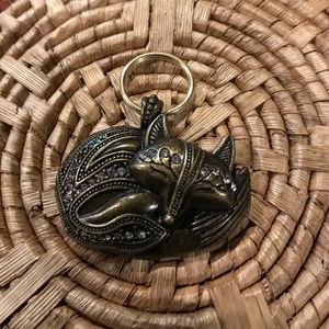 Crystal fox keychain