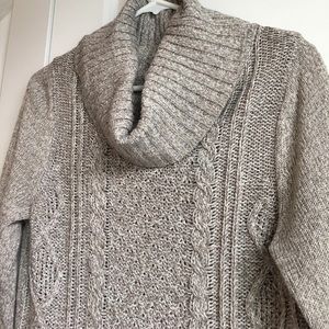 Cozy NY&C shimmery cowl neck sweater