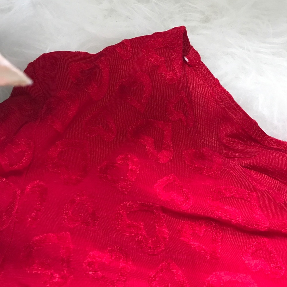 Vintage Red Hearts Valentine Dress - Picture 3 of 3