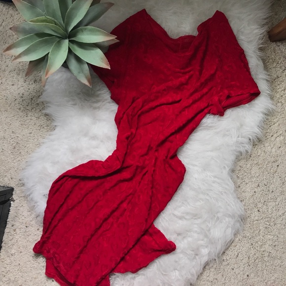 Dresses & Skirts - Vintage Red Hearts Valentine Dress