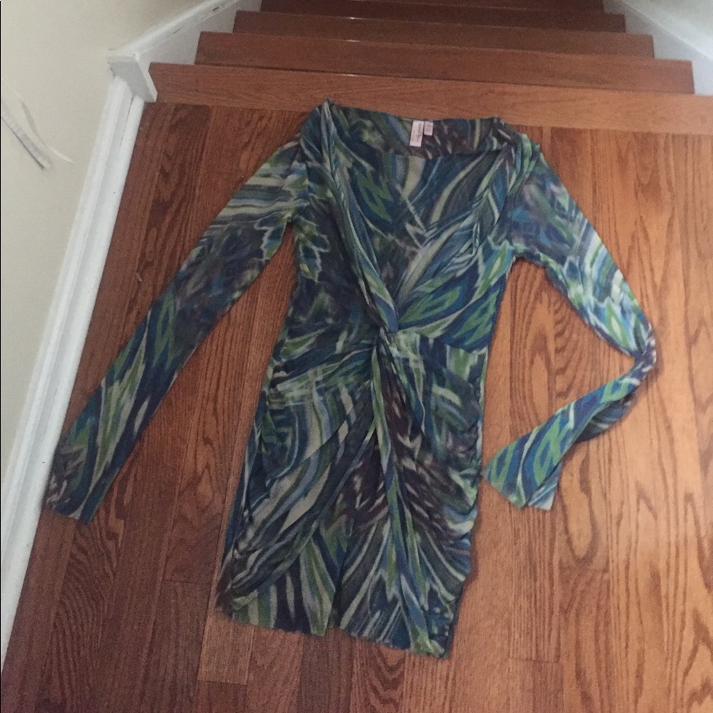 Crepe long sleeved top