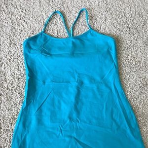 Lululemon power y tank blue size 10