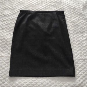 J crew knee length wool skirt
