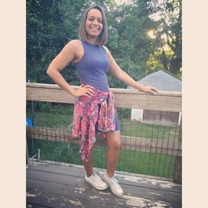 Sexy blue body con dress medium