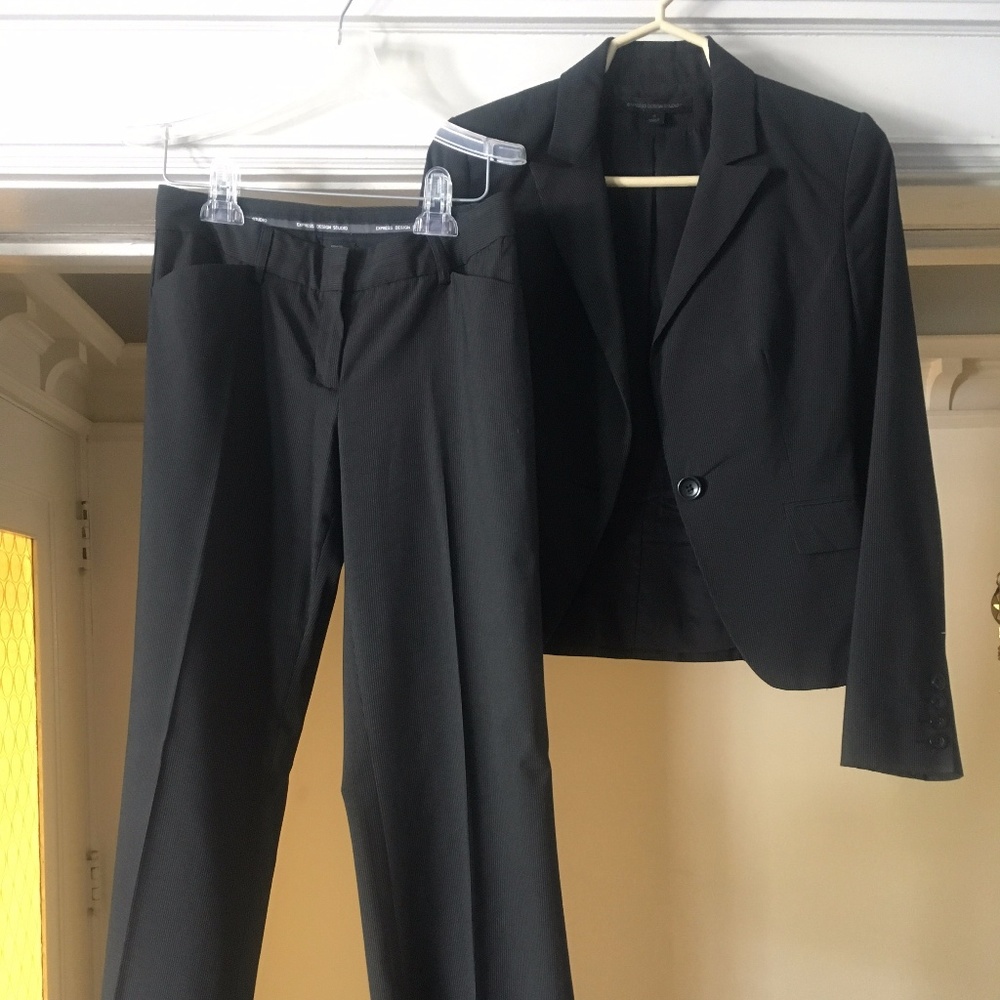 Express Pinstriped 2-piece Suit