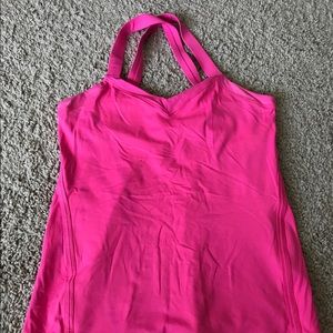 Lululemon pink tank size 8