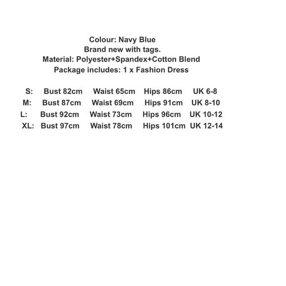 🆕NAVY BODYCON DRESS WITH BUTTON DETAIL - Picture 4 of 7