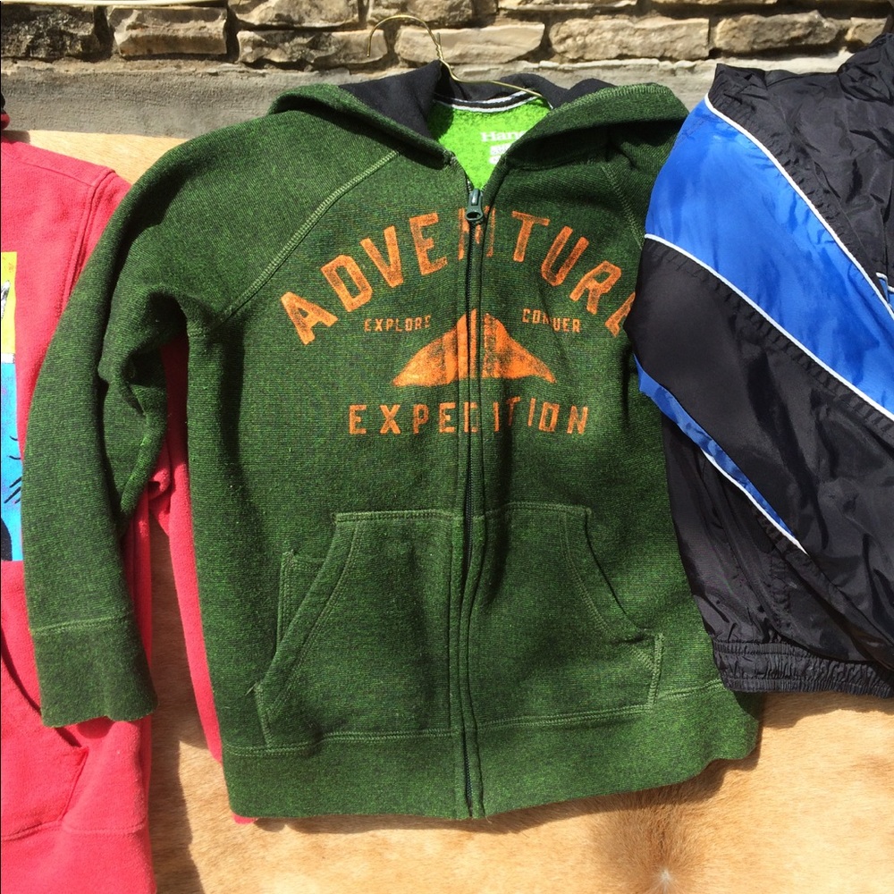 Bundle of three jackets.  boys size 6.