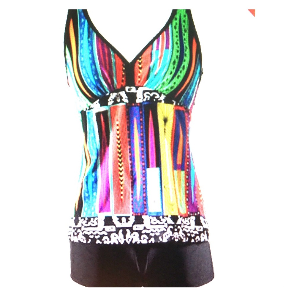 Racerback tankini bathing suit