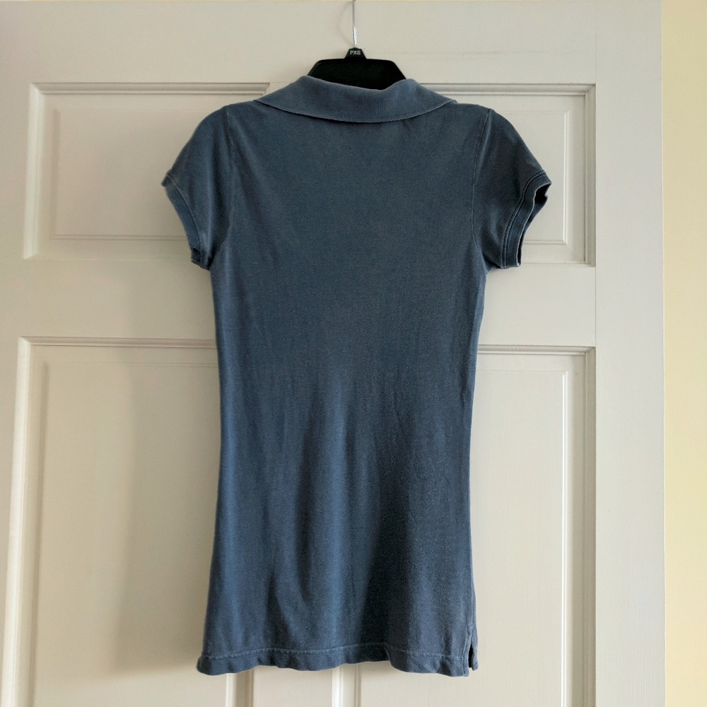 American Eagle Faded Blue Polo - Size S - Picture 2 of 3