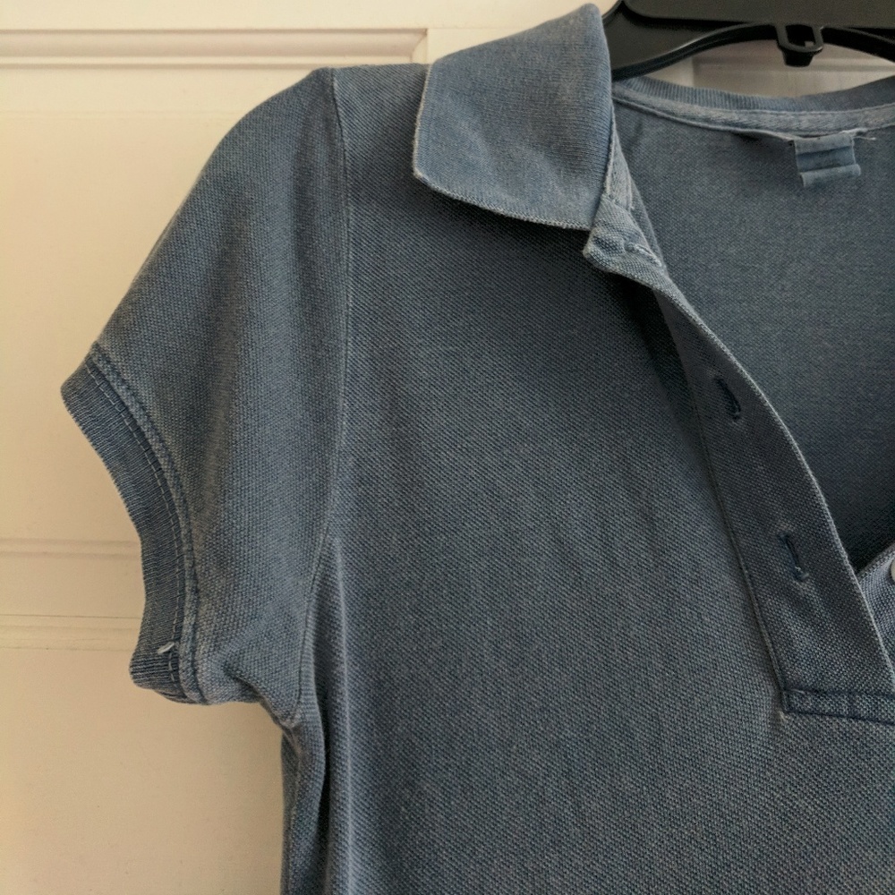 American Eagle Faded Blue Polo - Size S - Picture 3 of 3