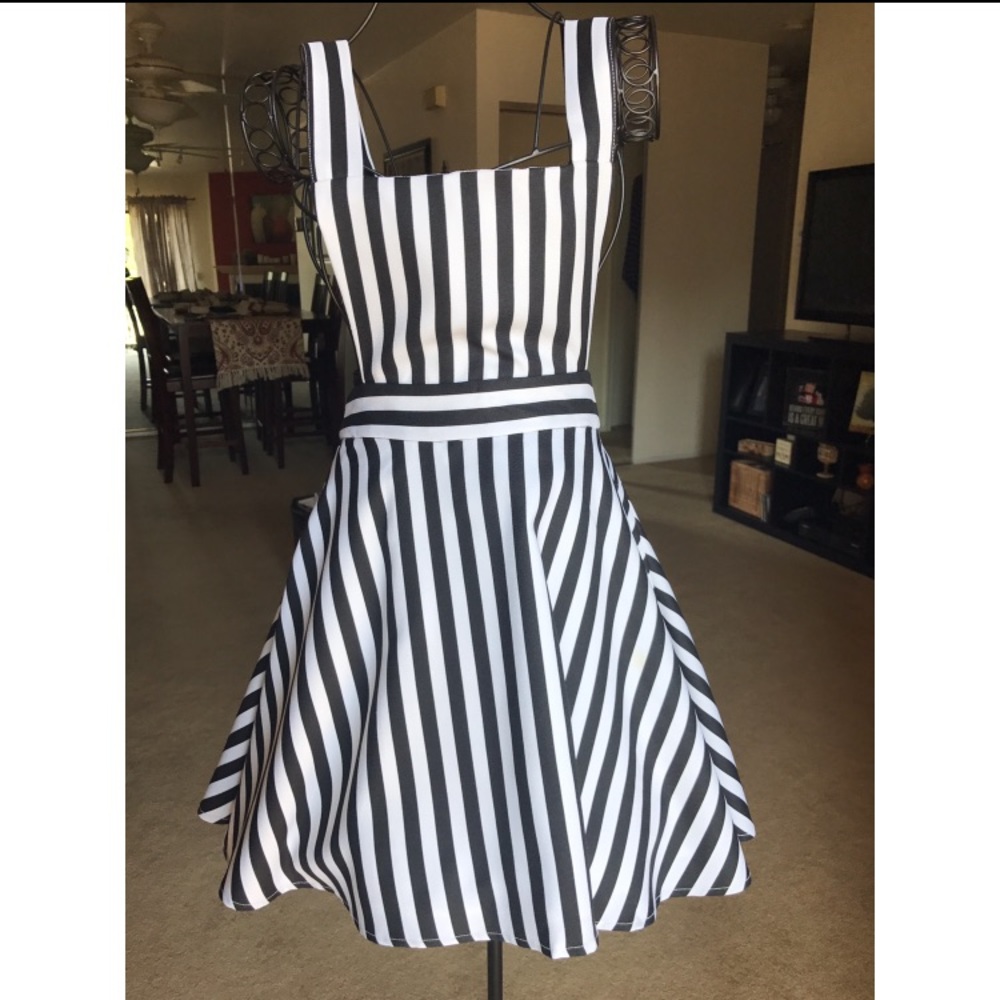 Stripped jumper dress