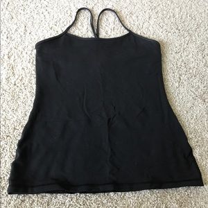 Lululemon power y black tank size 10