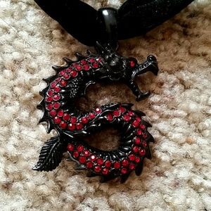 Rhinestone Dragon Choker (Spring Sale)