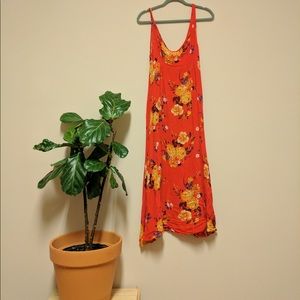 flowy free people flower dress