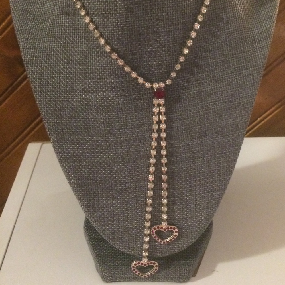 Fredericks of Hollywood heart necklace
