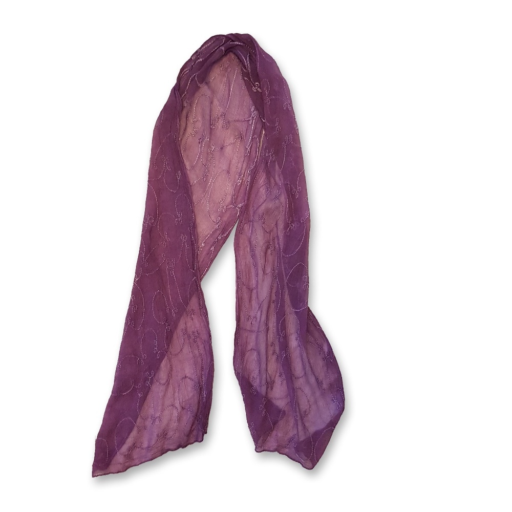 Scarf with embroidered detail