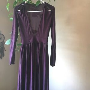 Plunge maxi dress🍆